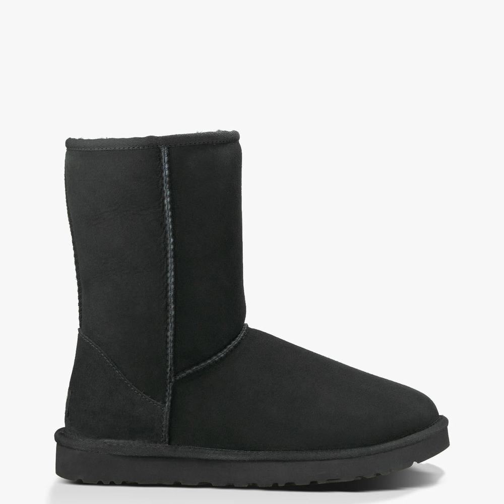 Bottes Classic UGG Classic Short Homme Noir Soldes 179VQSZT